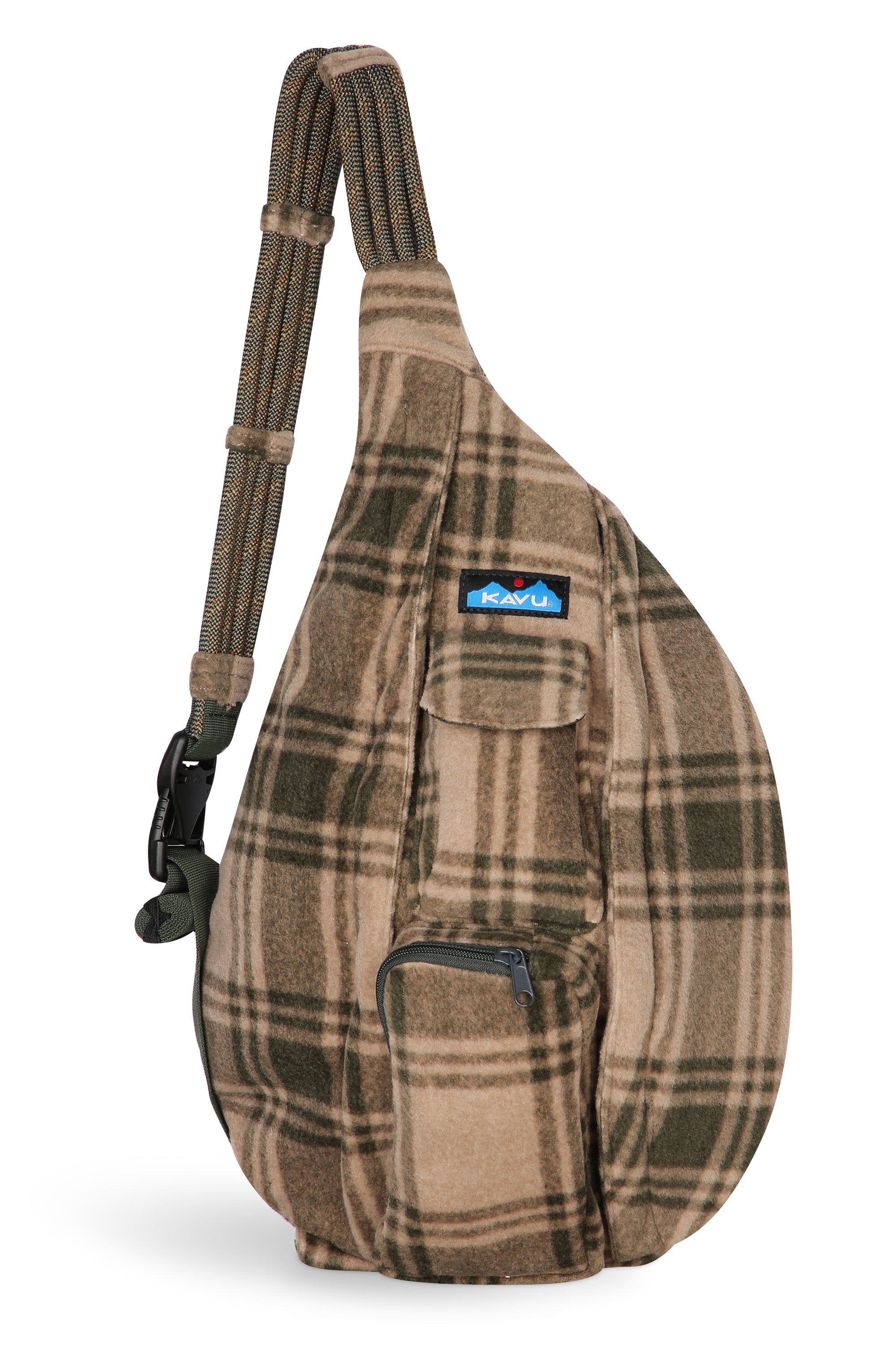 KAVU Polar Rope Snug Sling Crossbody Blush Cloud Fleece Polyester Backpack Bag Rope Sling – KAVU.com main image 3