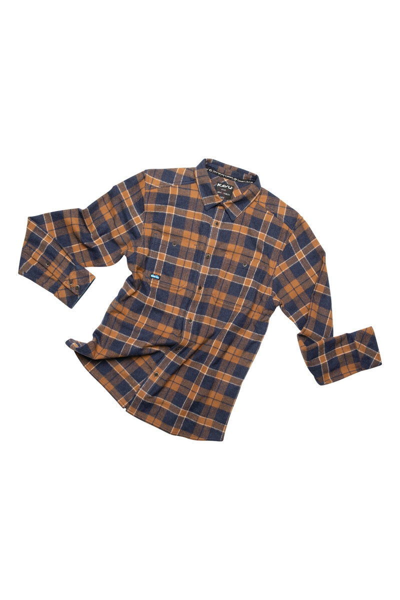 Ladies' Organic Cotton Flannel Stand Collar Long Sleeves Shirt