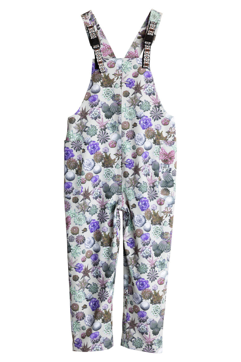 Linen dungarees - colorful bib trousers
