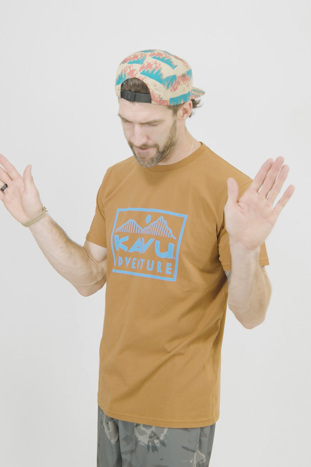 Kavu Shirt Men's Size M Local Worldwide Vw Bus/Sailing