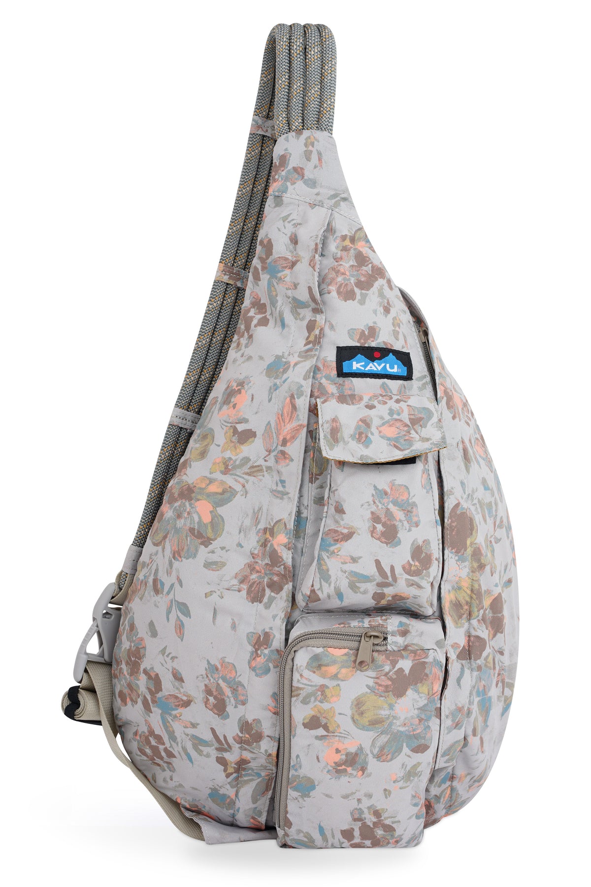 KAVU Floral Rope Sling Backpack KAVU Rope Sling Bag Crossbody Backpack Mint | Mercari main image 3