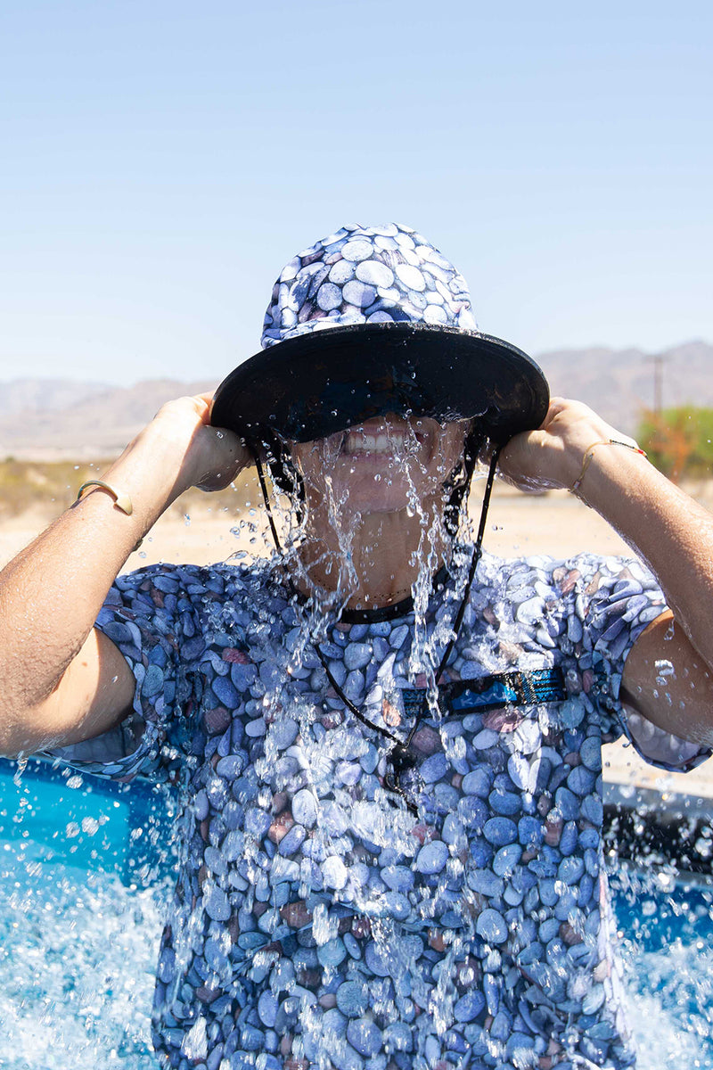 Happy Camper Bucket Hat for Men Women, Funny Summer Beach Fishing Hat,  Packable Outdoor Sun Fisherman Hat