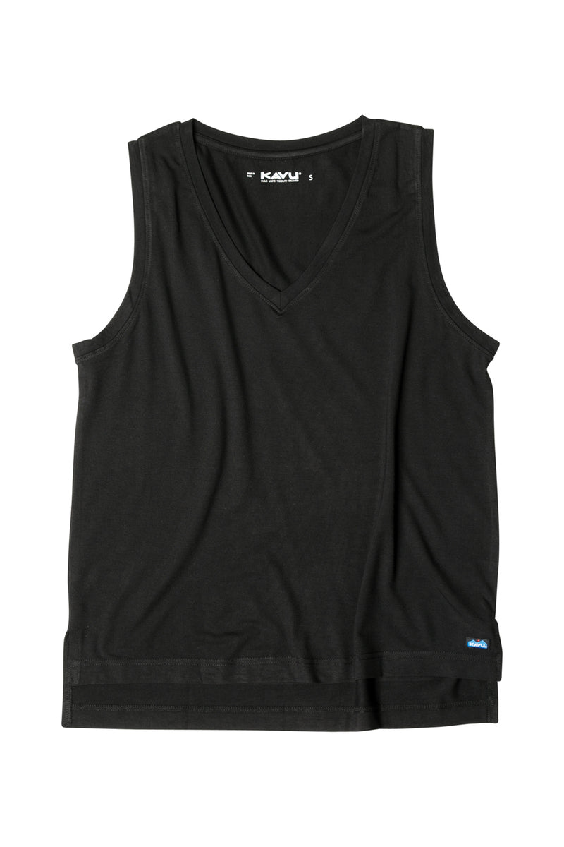 HIIT drop armhole tank top in white with contrast logo