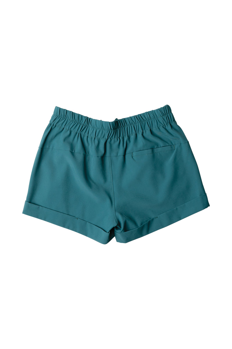 CABI No Sweat Shorts Style #5967 Women XS Blue yellow floral Drawstring  Pockets