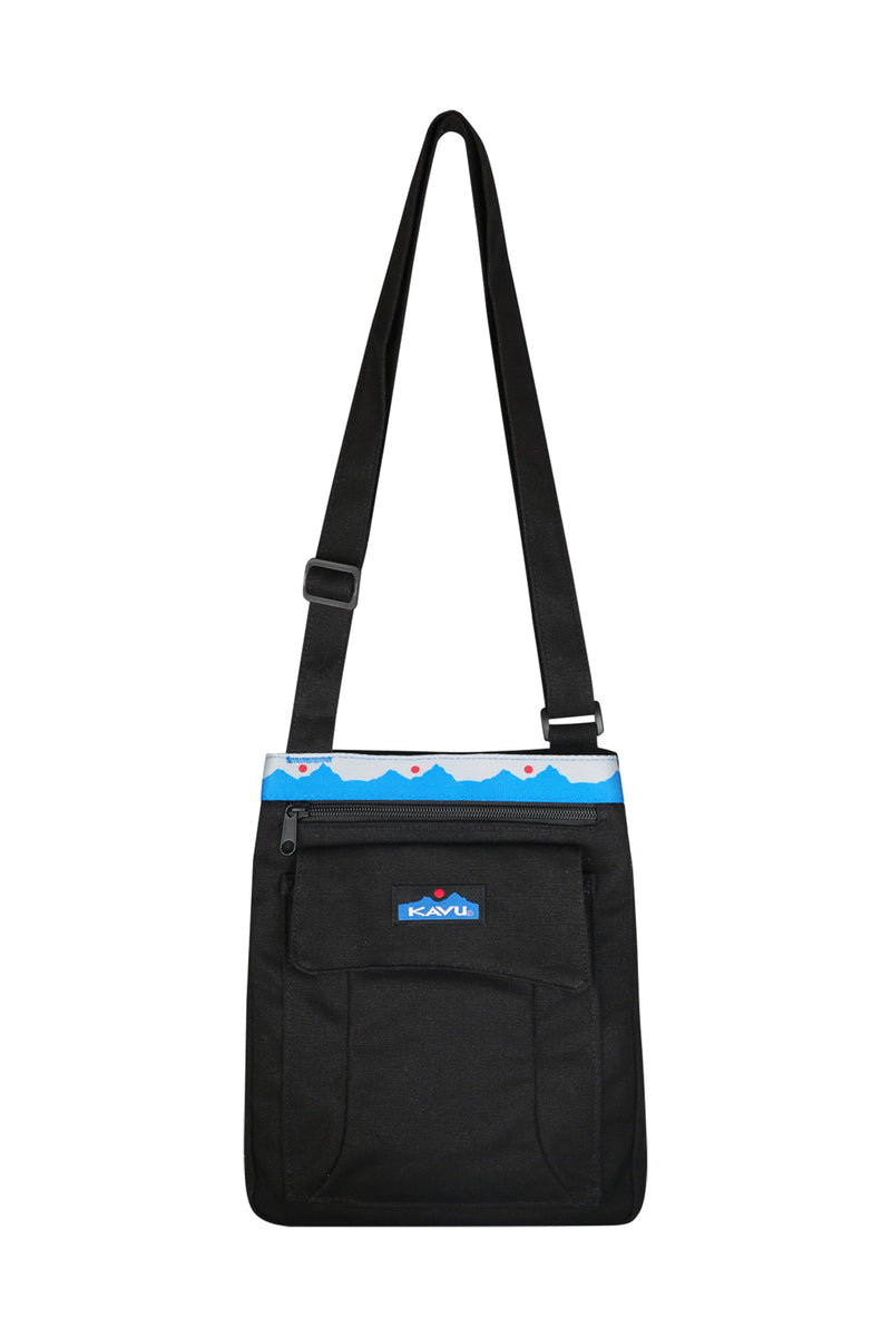 Kavu Rope Sling Bag Chevron Black White Backpack Crossbody-nwot | eBay